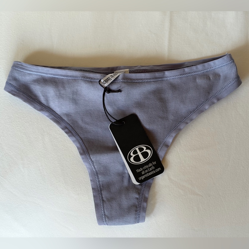 NWT Organic Basics Core Rib Thong